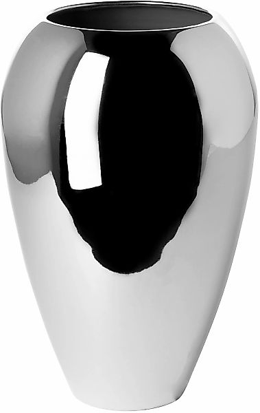 Fink Dekovase "MALANA" glatt, Handarbeit, Unikatcharakter, vernickelt, wass günstig online kaufen