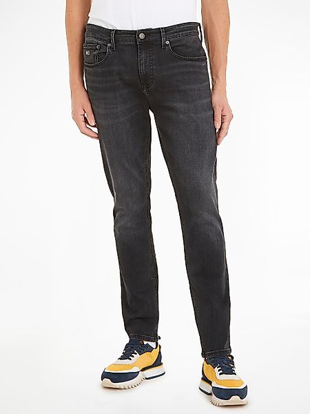 Tommy Jeans Tapered-fit-Jeans "Austim Slim Tapered" mit Logostickereien günstig online kaufen