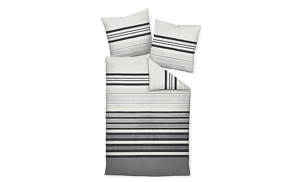 Janine Bettwäsche-Set   ¦ grau ¦ Maße (cm): B: 200 Bettwaren > Bettwäsche > günstig online kaufen