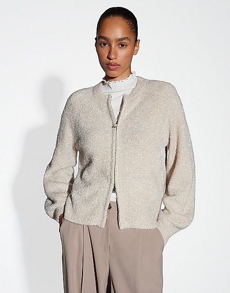 OPUS Strickjacke DOSMIC Regular mit flauschigem Effektgarn günstig online kaufen