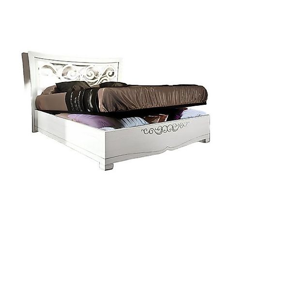 JVmoebel Bett Bettgestelle Doppelbett Bett Luxus Betten Holz Bettrahmen Wei günstig online kaufen