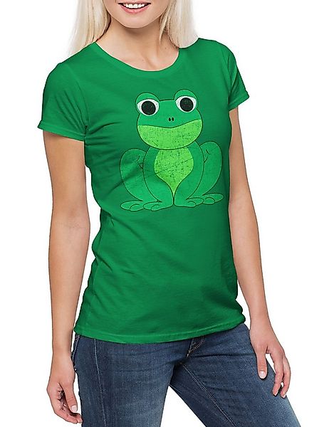 Urban Backwoods Print-Shirt Frog I Damen T-Shirt Mermaid Meerjungfrau Einho günstig online kaufen