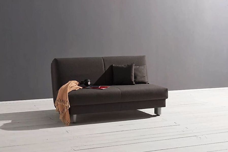 ell + ell Schlafsofa "Enny", Breite 180 cm, Liegehöhe 40 cm, Füße alufarben günstig online kaufen