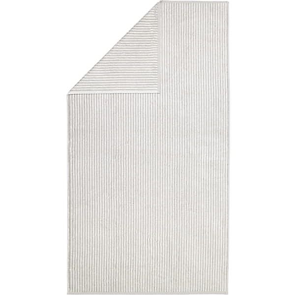 Cawö Handtücher Two-Tone Stripes 480 - Farbe: platin - 76 - Duschtuch 80x15 günstig online kaufen