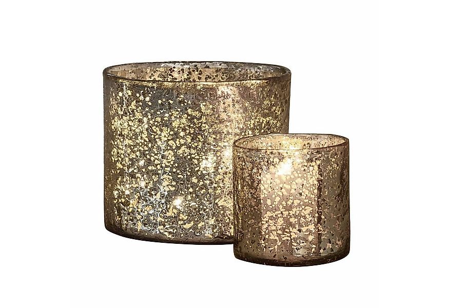 Mirabeau Windlicht Windlicht 2er Set Samuel antiksilber (2er Set, 2er Set) günstig online kaufen