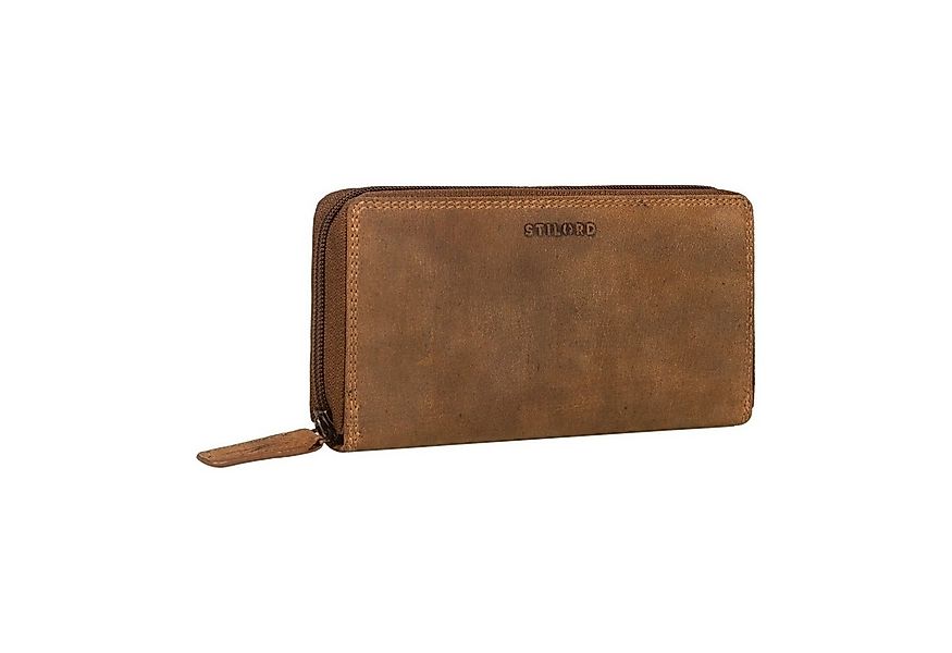 STILORD Geldbörse "Frida" Portemonnaie Damen Leder RFID Schutz mit Reißvers günstig online kaufen