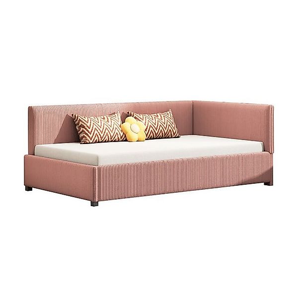 OKWISH Polsterbett Tagesbett Schlafsofa Kinderbett, Samtstoff (Daybett Einz günstig online kaufen