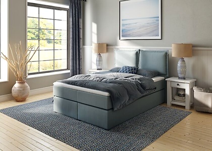 Home affaire Boxspringbett "Lysann", 5fach verstellbares Kopfteil, in 4 Bre günstig online kaufen