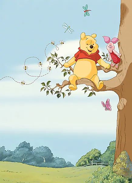 Komar Fototapete »Winnie the Pooh Tree - Größe 184 x 254 cm«, bedruckt, Woh günstig online kaufen