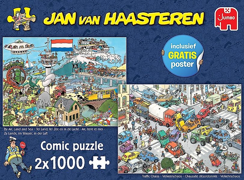 Jan van Haasteren Puzzle Jan van Haasteren Verkehrschaos + Zu Lande, im Was günstig online kaufen