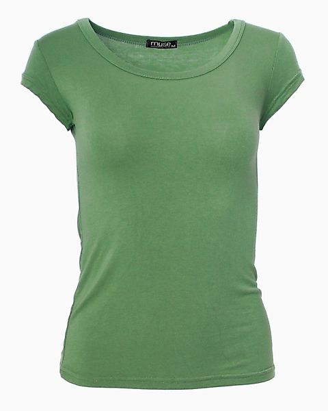 Muse T-Shirt Basic Kurzarm T-Shirt Skinny günstig online kaufen