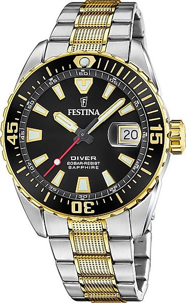 Festina Quarzuhr The Originals/Diver F20706/3, Armbanduhr, Herrenuhr, Edels günstig online kaufen