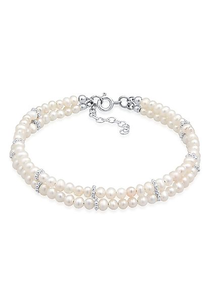 Elli Perlenarmband Süßwasserzuchtperle 925 Sterling Silber günstig online kaufen