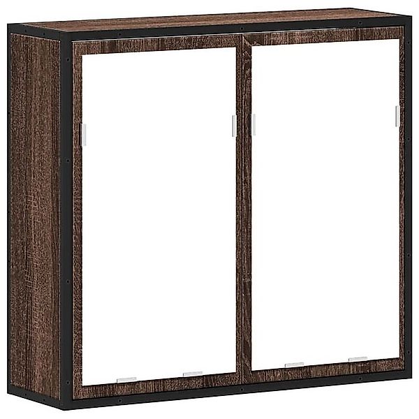 vidaXL Badezimmerspiegelschrank Bad-Spiegelschrank Braun Eichen-Optik 65x20 günstig online kaufen