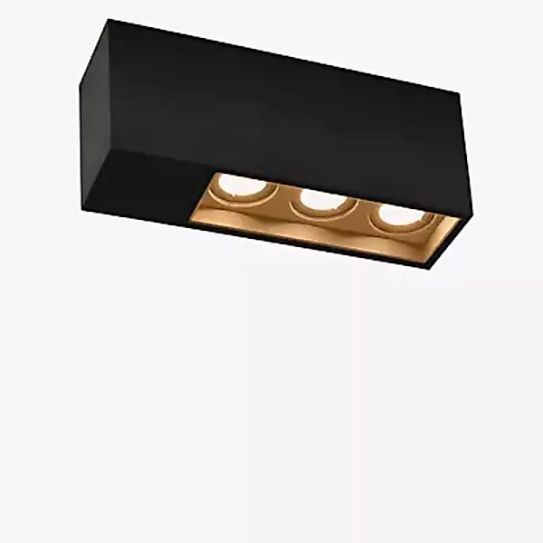 Wever & Ducré Plano Petit 3.0 Spot LED, schwarz/messing - dim to warm günstig online kaufen