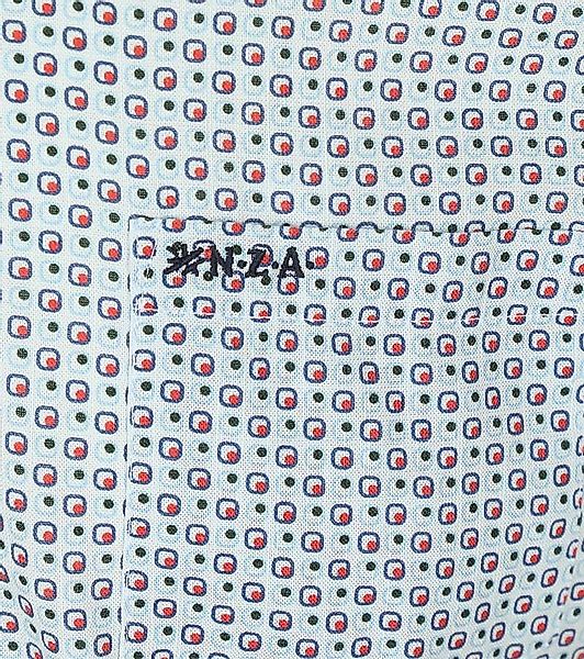 NZA Hemd Aidan Print Blau - Größe XXL günstig online kaufen