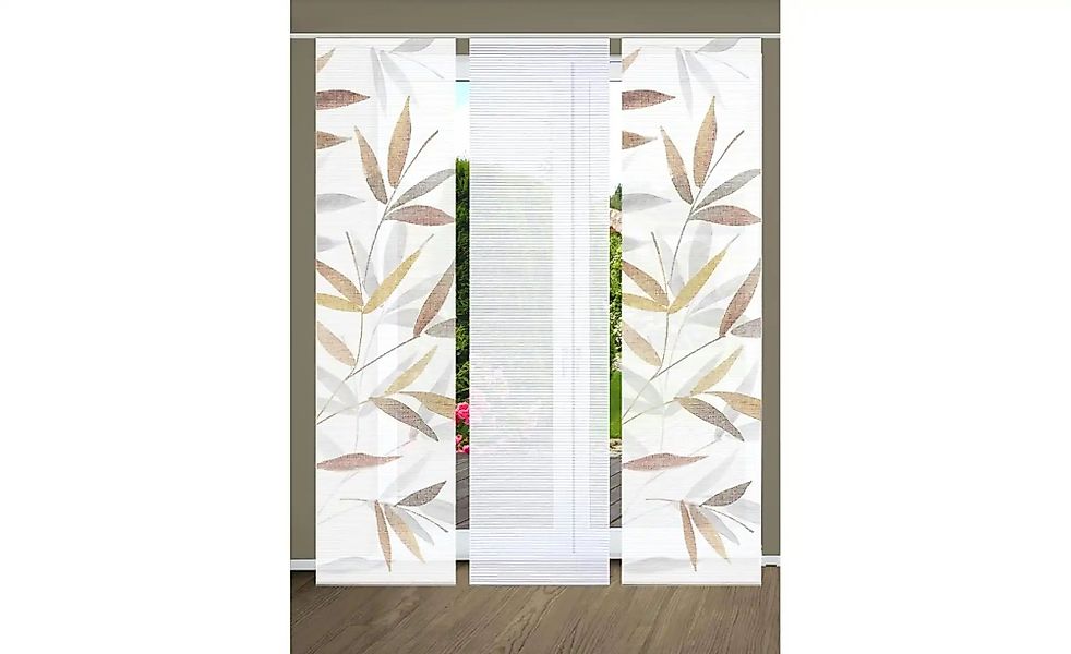 HOME in green Schiebegardine "RANDOW" Paneelwagen 3 Stk. tlg. SET DIGITALDR günstig online kaufen