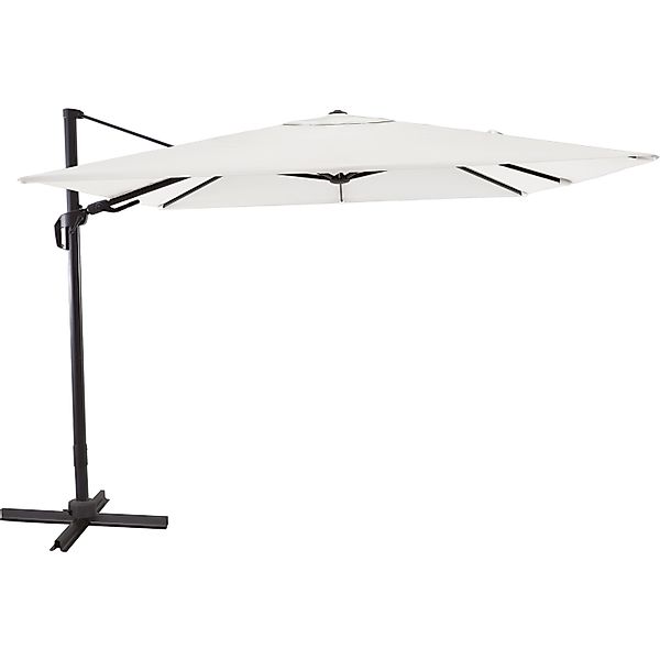 Ampelschirm Aros Quadratisch 2,8 m x 2,8 m Cremeweiß günstig online kaufen