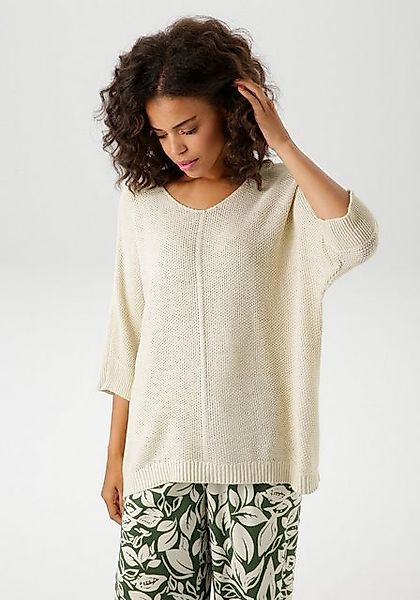 Aniston CASUAL Strickpullover, im ausdrucksvollem Perl-Muster günstig online kaufen