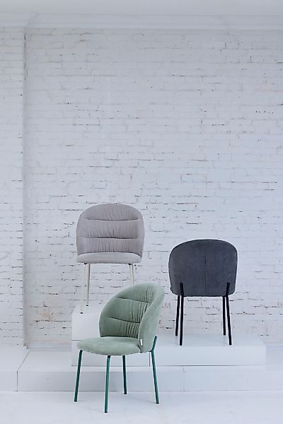 TOM TAILOR HOME 4-Fußstuhl "LEAF CHAIR", (Set), 2 St., Chenille, 4-Fußgeste günstig online kaufen