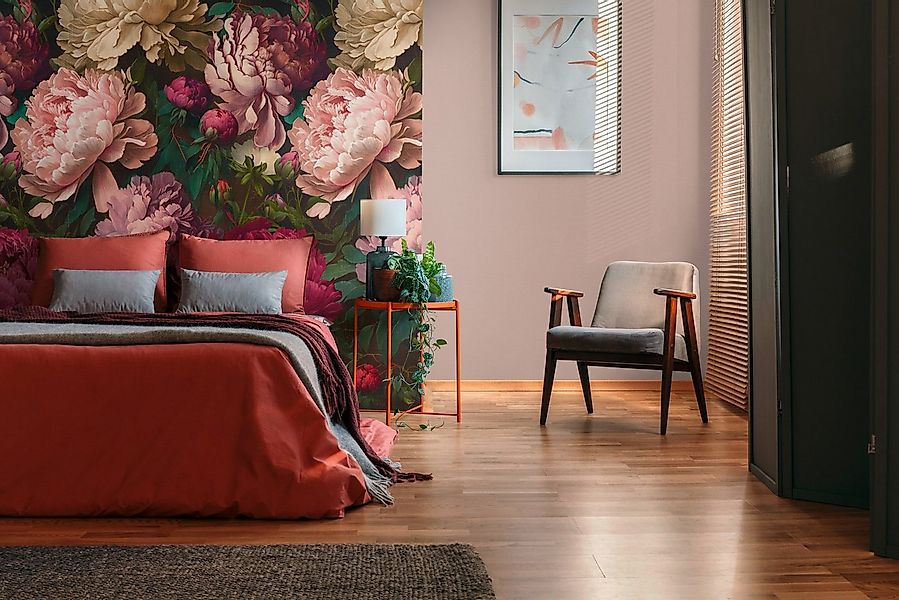 living walls Fototapete THE WALL III Blumen-Tapete Motivtapete Rosen Blumen günstig online kaufen