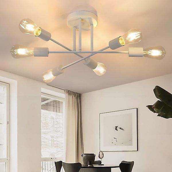 ZMH Deckenleuchten 6 Flammig Deckenlampe Vintage günstig online kaufen
