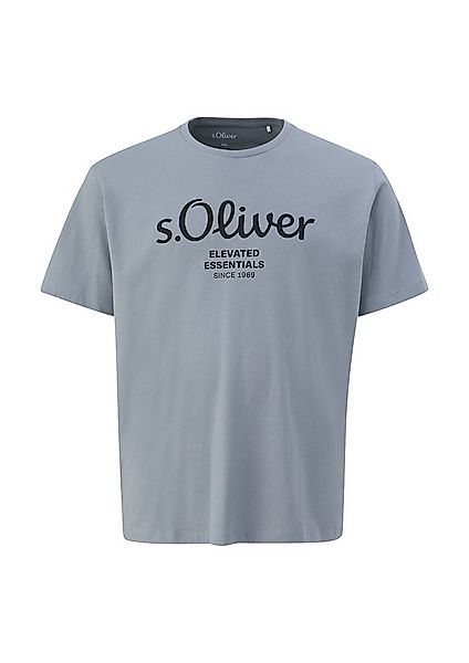 s.Oliver Men Big Sizes Kurzarmshirt mit Logo-Print/Große Größen günstig online kaufen
