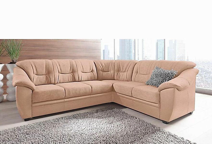 sit&more Ecksofa "Savona L-Form", wahlweise mit Bettfunktion, inklusive Fed günstig online kaufen