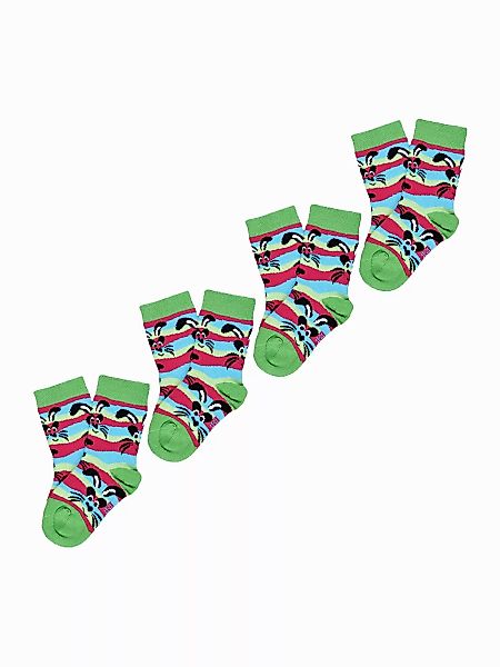 UnaBux Freizeitsocken Prints (4-Paar) Motive Bunt günstig online kaufen