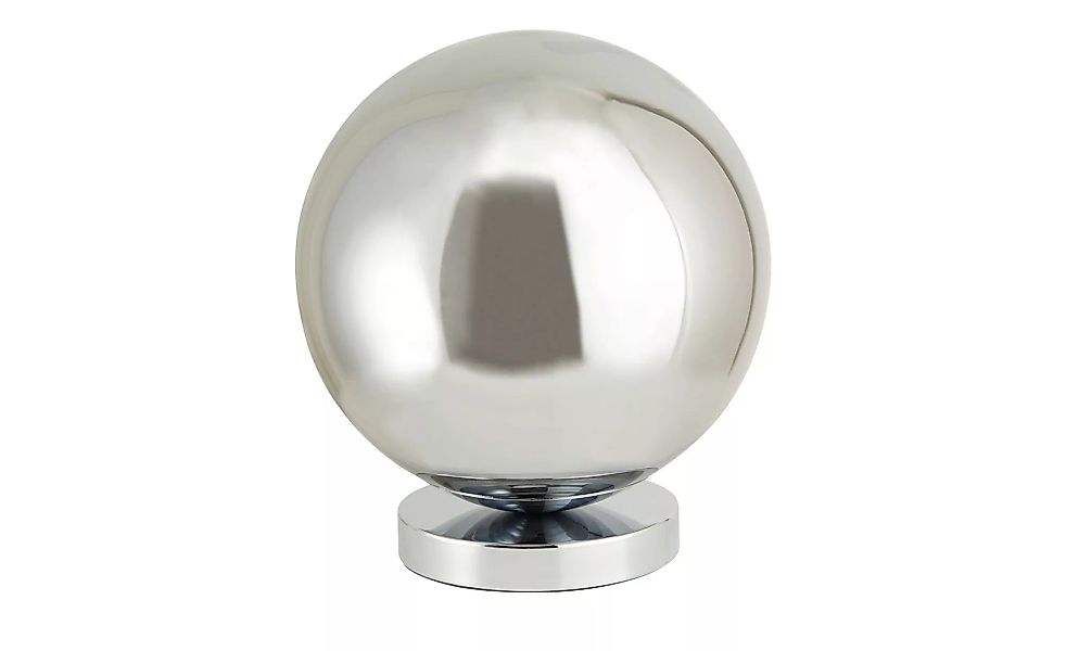 Meisterleuchten LED-Tischleuchte, chrom, Glaskugel `Rauchglas` - silber - 2 günstig online kaufen