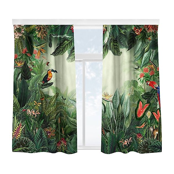 Bilderdepot24 Vorhang Gardine Natur Tropisch Vintage günstig online kaufen