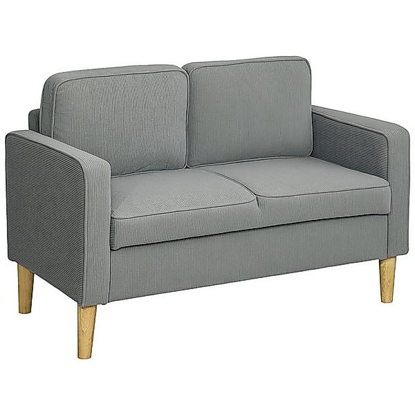 HOMCOM 2-Sitzer Sofa klein Couch mit günstig online kaufen