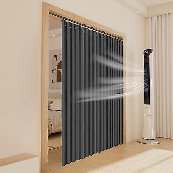 BTTO V&G Gardine Raumtrenner Hängend Raumteiler Gardinen Vorhang mit Haken, günstig online kaufen