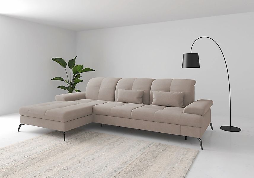 sit&more Ecksofa "Amica, L-Form, inkl. Sitztiefenverstellung & Armteilverst günstig online kaufen