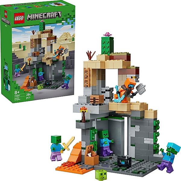 LEGO® Zombieverlies (21587), LEGO Minecraft Konstruktionsspielsteine, (284 günstig online kaufen