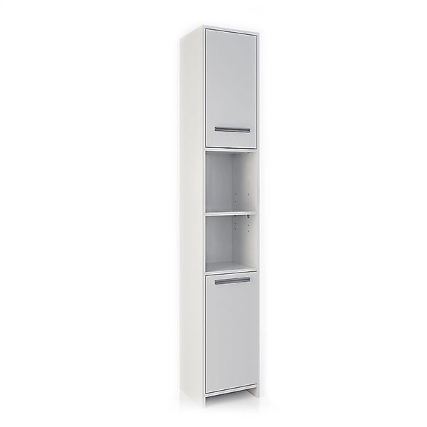 Vicco Hochschrank Kiko, Weiß, 30 x 190 cm verstellbar günstig online kaufen