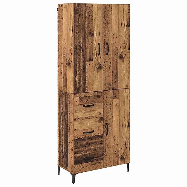 vidaXL Highboard Wandmontiert Altholz 69,5 x 34 x 180 cm Holzwerkstoff 3415 günstig online kaufen