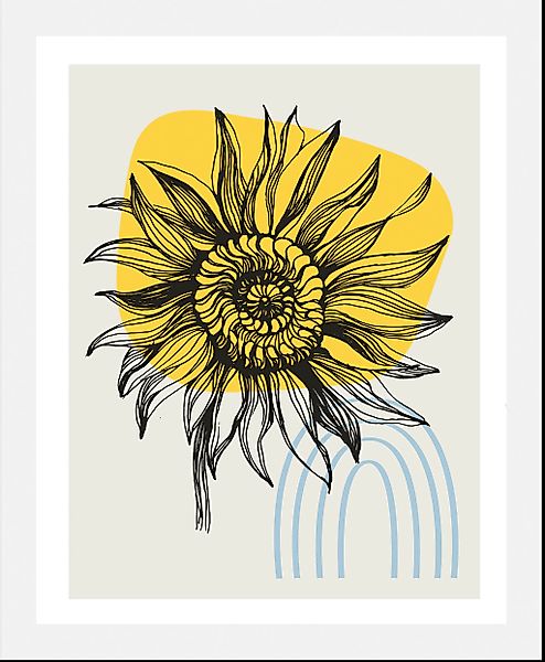 queence Bild »Sunny«, (1 St.), HD Premium Poster-Druck inkl. Holzrahmen günstig online kaufen