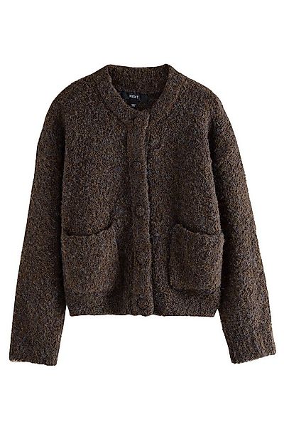 Next Strickjacke Bouclé-Strickjacke mit Rundhalsausschnitt (1-tlg) günstig online kaufen