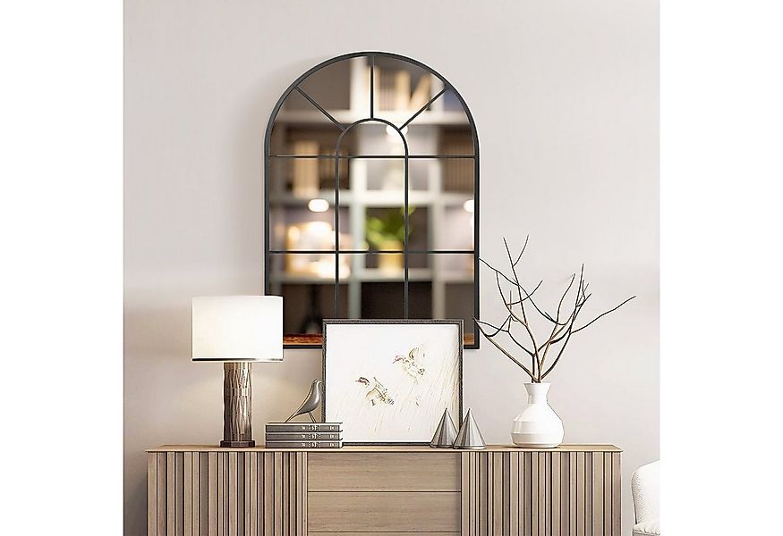 HOMCOM Wandspiegel Flurspiegel mit Metallrahmen (Fensterspiegel, 1-St., Spi günstig online kaufen