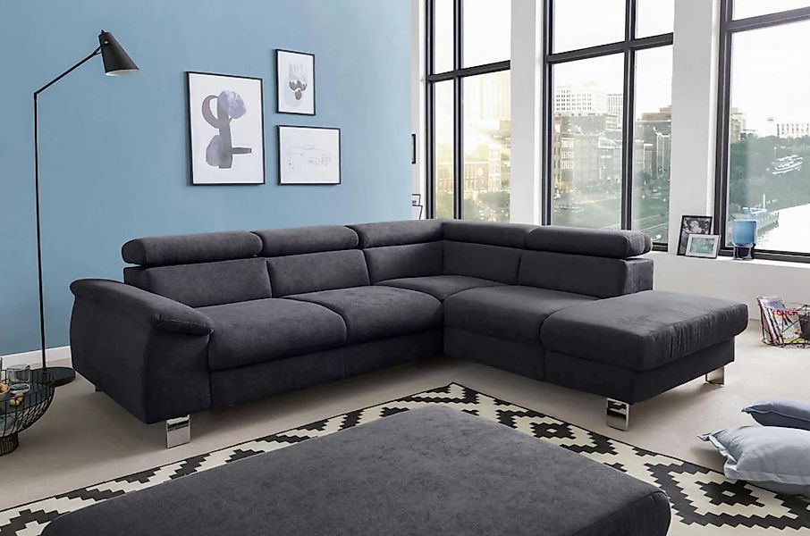 COTTA Ecksofa "Komaris L-Form", inklusive Kopf- bzw. Rückenverstellung, wah günstig online kaufen