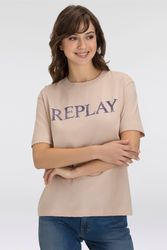Replay T-Shirt mit Markenprint vorne günstig online kaufen