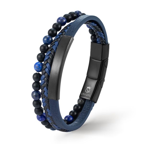UNIQAL.de Lederarmband Lederarmband Herren "FANCY" Perlenarmband günstig online kaufen