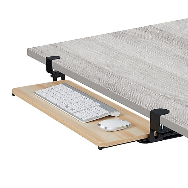 relaxdays Schreibtischaufsatz Ausziehbare Tastaturablage zum Klemmen, günstig online kaufen