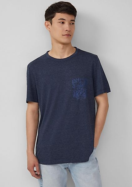 s.Oliver Kurzarmshirt T-Shirt Meliertes T-Shirt aus günstig online kaufen