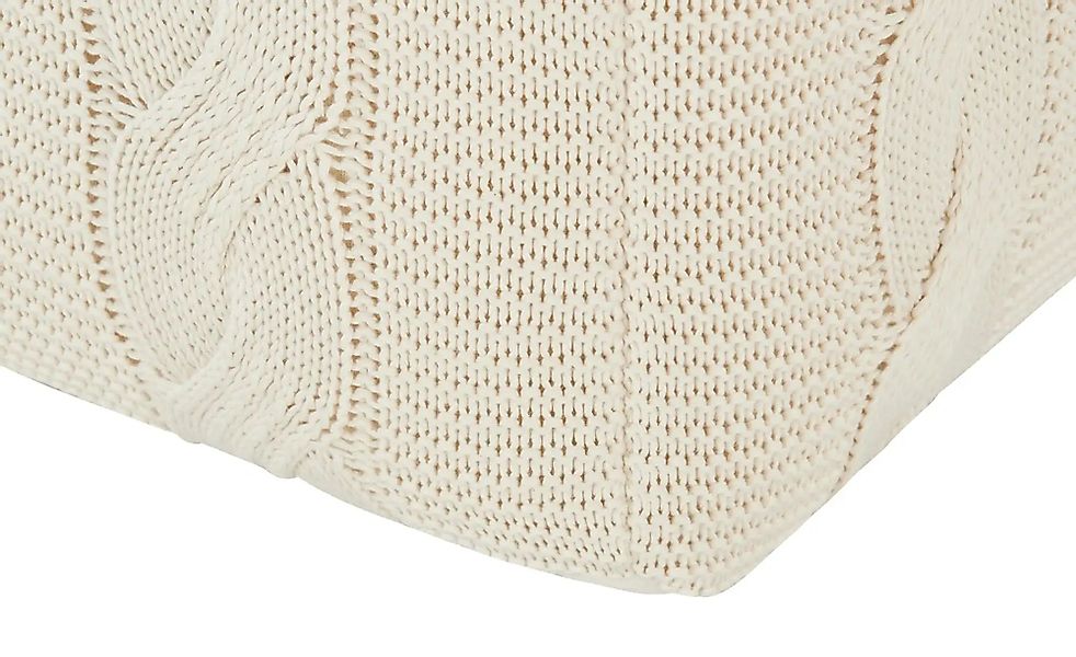 Gray & Jones Sitzpouf  Cap Ferrat ¦ beige ¦ Maße (cm): B: 50 H: 35 Polsterm günstig online kaufen