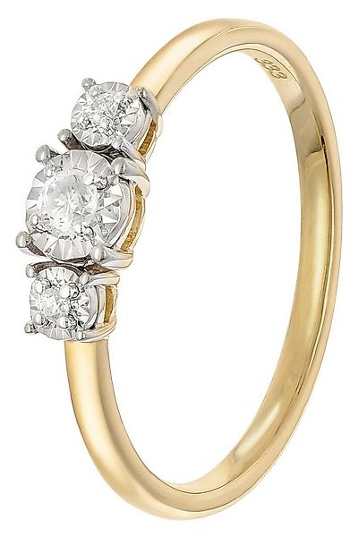 Glizz Goldring Damen Diamantring Gold 333/8K günstig online kaufen