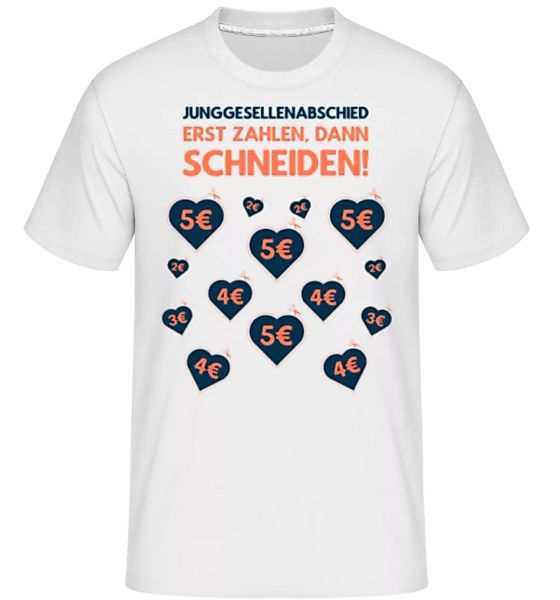 Junggesellenabschied Zahlen Schneiden · Shirtinator Männer T-Shirt günstig online kaufen