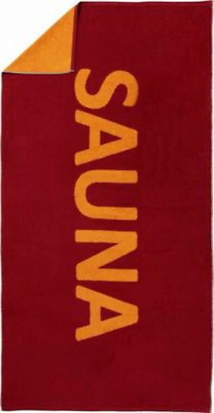 Erwin Müller Saunatuch rot/orange Gr. 90 x 180 günstig online kaufen