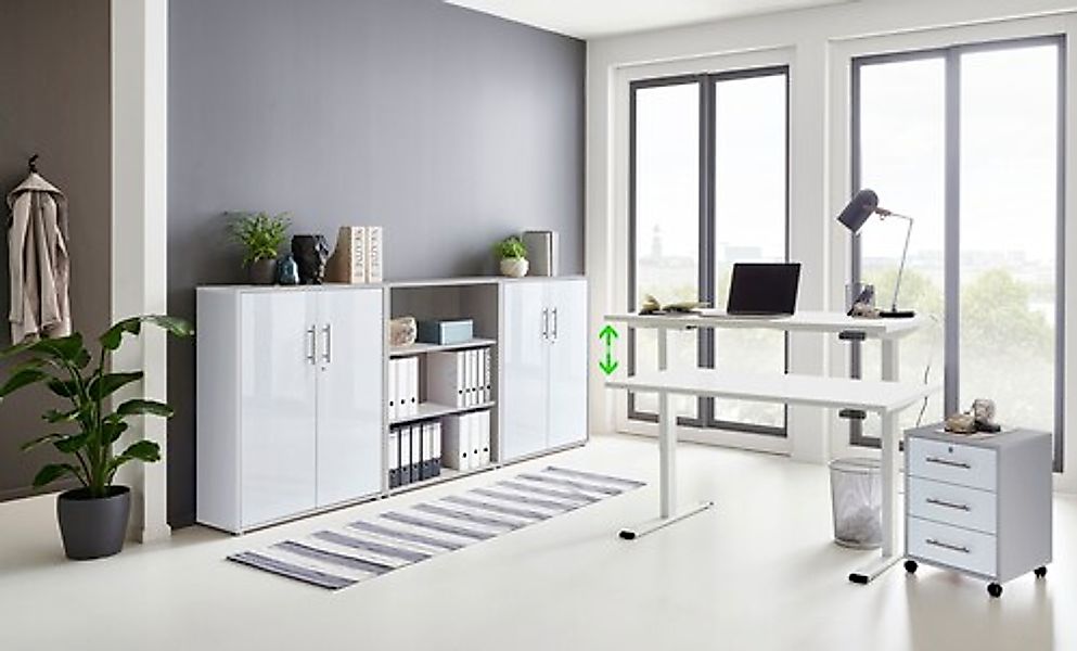 BMG Möbel Büromöbel-Set »Tabor«, (Set, 5 tlg.), mit elektrisch höhenverstel günstig online kaufen